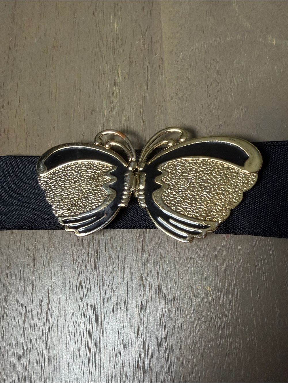 Vintage Gold Butterfly Elastic Waist Belt